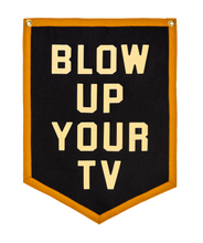 Load image into Gallery viewer, Oxford Pennant - Blow Up Your TV Camp Flag • John Prine x Oxford Pennant