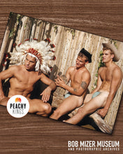 Load image into Gallery viewer, Peachy Kings / Kweer Cards - Physique Pictorial Bob Mizer Postcard — COWBOYS & INDIANS