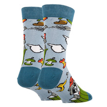 Load image into Gallery viewer, OoohYeah Socks/Sock It Up/OoohGeez Slippers - Trash Panda | Men's Cotton Crew Funny Socks