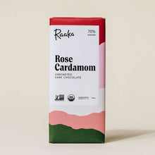 Load image into Gallery viewer, Raaka Chocolate - 70% Rose Cardamom Bar - Mother's Day & Easter Limited Batch