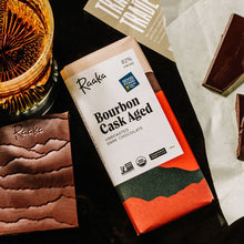 Load image into Gallery viewer, Raaka Chocolate - 82% Bourbon Cask Aged Chocolate Bar