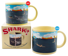 Load image into Gallery viewer, Unemployed Philosophers Guild - Shark! Heat-Changing Coffee Mug