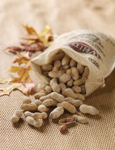 Load image into Gallery viewer, Whitley's Peanut Factory - 12 oz. Burlap Bag Salted Roasted-n-Shell Peanuts