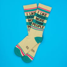 Load image into Gallery viewer, Gumball Poodle - I Like Dogs More Than People Gym Crew Socks