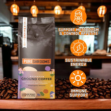 Load image into Gallery viewer, PureShrooms Inc. - PureShrooms Energize Mushroom Ground Coffee
