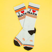 Load image into Gallery viewer, Gumball Poodle - I ❤️ Math Gym Crew Socks