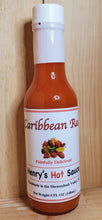 Load image into Gallery viewer, glass bottle of caribbean red hot sauce
