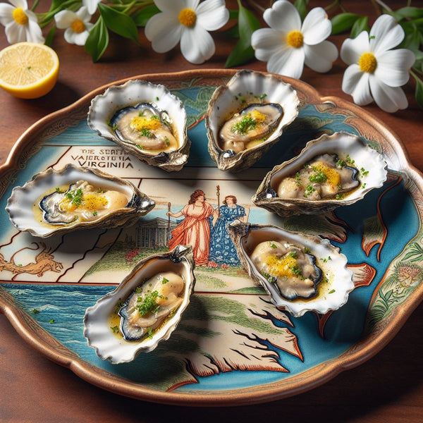 Grilled Oysters with Garlic Butter and Herbs