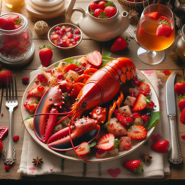 Savory Elegance: Lobster Tails with Fresh Strawberry Salsa