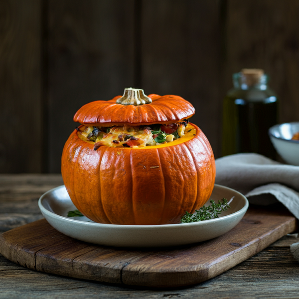 Roasted Stuffed Pumpkin: A Fall Favorite