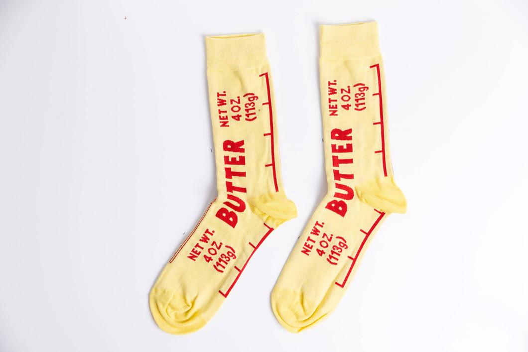 Yellow Owl Workshop - Butter - Large Crew Socks