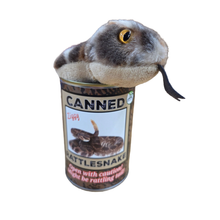 Load image into Gallery viewer, Canned Gifts - Ziggy the Canned Rattlesnake Stuffed Plush w/Funny Jokes
