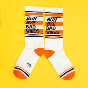 Gumball Poodle - Buh Bye Bad Vibes Gym Crew Socks