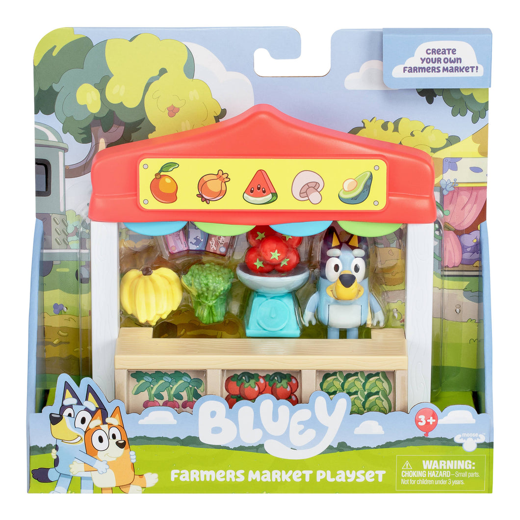 Toysmith - Moose Toys Bluey Farmers Market Mini Playset