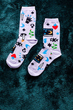 Load image into Gallery viewer, Witchy Mystic Spells Women&#39;s Crew Socks - Halloween Outfit
