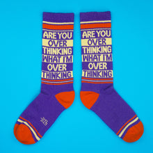 Load image into Gallery viewer, Gumball Poodle - Are You Over Thinking What I&#39;m Over Thinking? Gym Crew Socks
