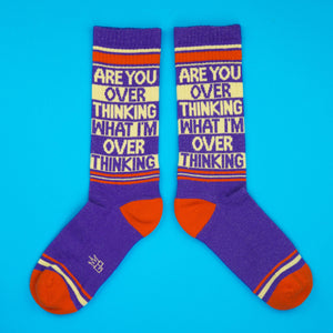 Gumball Poodle - Are You Over Thinking What I'm Over Thinking? Gym Crew Socks