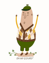 Load image into Gallery viewer, EEW art &amp; cards - Oh My Gourd! (Blank Card)
