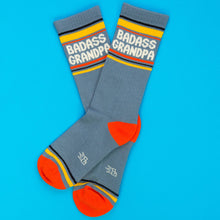 Load image into Gallery viewer, Gumball Poodle - Badass Grandpa Gym Crew Socks
