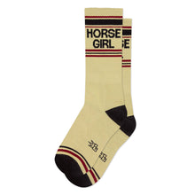 Load image into Gallery viewer, Gumball Poodle - Horse Girl Gym Crew Socks
