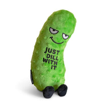 Load image into Gallery viewer, Punchkins - Just Dill With It Pickle Plushie, Cute, Gift, Funny
