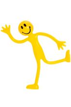 Load image into Gallery viewer, Toysmith - Neato! Smiley Bendy Man 5&quot;, Desktop Or Dashboard Toy-Retro
