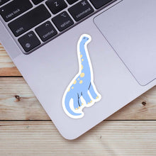 Load image into Gallery viewer, Big Moods - Cute Blue Long Neck Dinosaur Sticker
