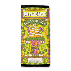 Seattle Chocolate Presents MAEVE - New! Summer - Lemon Twister Truffle Bar