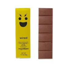 Load image into Gallery viewer, Astor Chocolate Corp. - Moodibars WIRED Milk Chocolate Iced Caramel Latte filled bar
