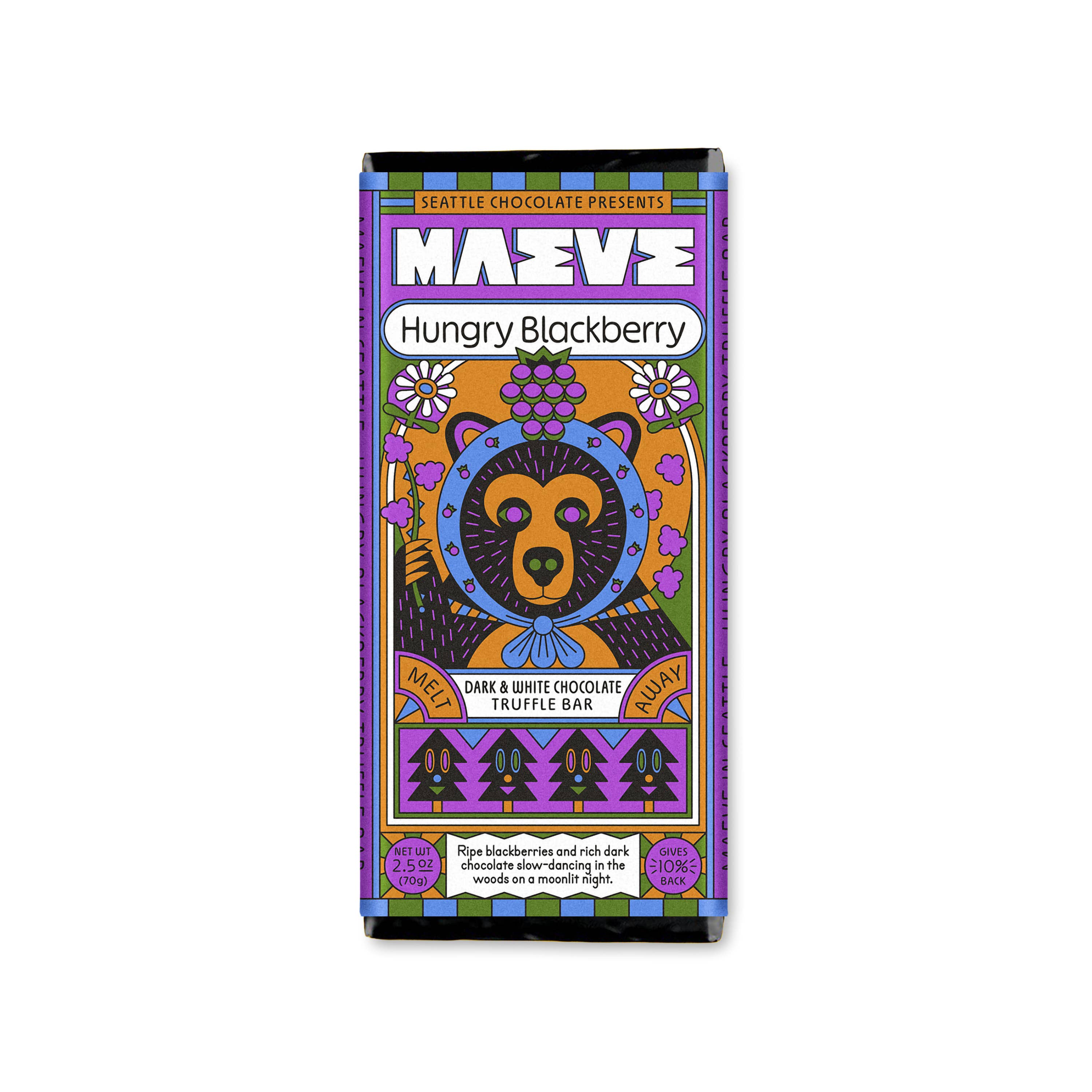 Seattle Chocolate Presents MAEVE - New! Hungry Blackberry Truffle
