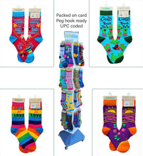 Load image into Gallery viewer, Fabdaz - First the Coffee Then the Things Women&#39;s Crew Socks
