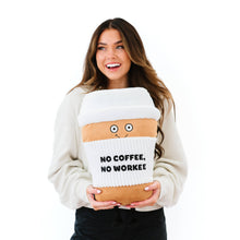 Load image into Gallery viewer, Punchkins - Punchkins Big Coffee Pillow Puffie Plushie
