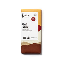 Load image into Gallery viewer, Raaka Chocolate - 58% Oat Milk Chocolate Bar
