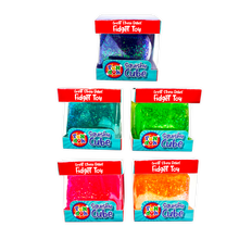Load image into Gallery viewer, Novelty Brands - Fun Doh Squish &amp; Squeeze Sparkle Cube Fidget Toy- 12/Display

