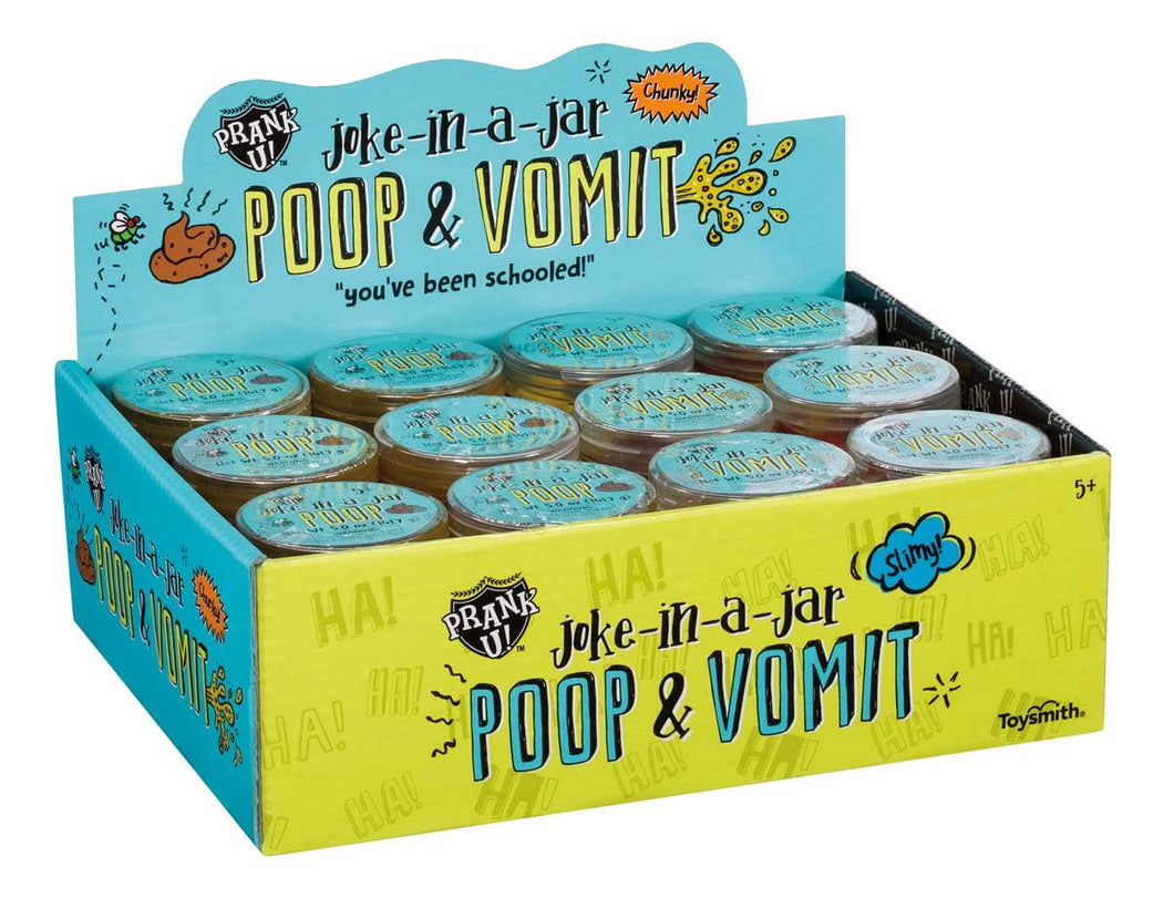 Toysmith - Prank U! Joke-In-A-Jar Poop & Vomit