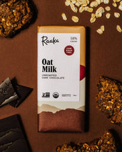 Load image into Gallery viewer, Raaka Chocolate - 58% Oat Milk Chocolate Bar
