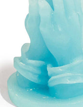 Load image into Gallery viewer, McGowan &amp; Rutherford Ltd - Pale Blue "Praying Hands" Candle
