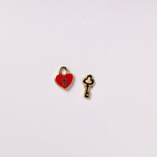 Load image into Gallery viewer, Yellow Owl Workshop - Heart Lock &amp; Key Earrings - Valentine Love Gold Earrings
