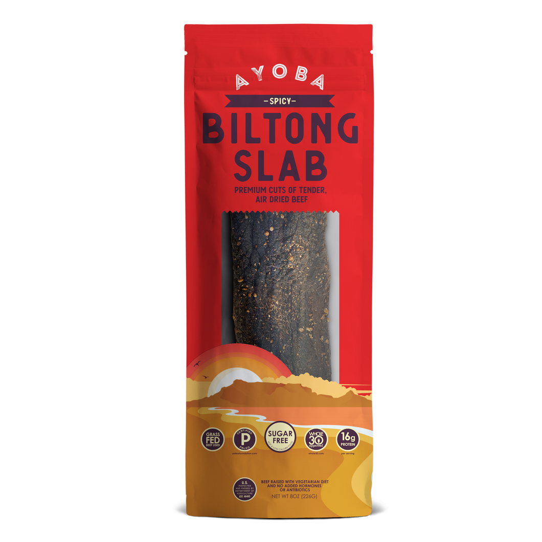 Ayoba - Spicy Grass Fed Beef Whole Biltong Slab
