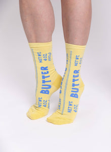 Yellow Owl Workshop - Butter - Small Crew Socks