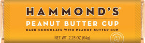 Hammond's Candies - Peanut Butter Cup Dark Chocolate Candy Bar  2.25ozs