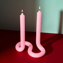 Load image into Gallery viewer, 54 Celsius - Twist Candle Sticks by Lex Pott, 9.5&quot; Tall, Light Pink
