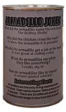 Load image into Gallery viewer, Canned Gifts - Canned Armadillo | Stuffed Animal Plush w/Funny Jokes on Can
