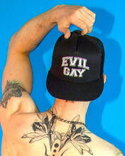 Load image into Gallery viewer, Peachy Kings / Kweer Cards - EVIL GAY TRUCKER HAT
