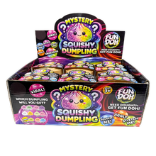 Load image into Gallery viewer, Novelty Brands - Fun Doh Mystery Dumpling Squishies | 12-Piece Retail Display
