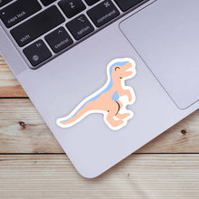 Load image into Gallery viewer, Big Moods - Cute Orange Dinosaur Sticker
