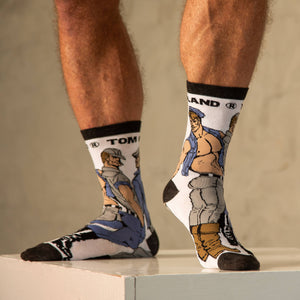 Gumball Poodle - Tom of Finland Denim Trio Crew Socks
