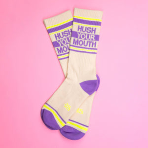 Gumball Poodle - Hush Your Mouth Gym Crew Socks