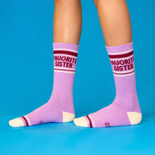 Load image into Gallery viewer, Gumball Poodle - Favorite Sister Gym Crew Socks

