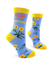 Load image into Gallery viewer, Fabdaz - Suck It Up Buttercup Women&#39;s Crew Socks
